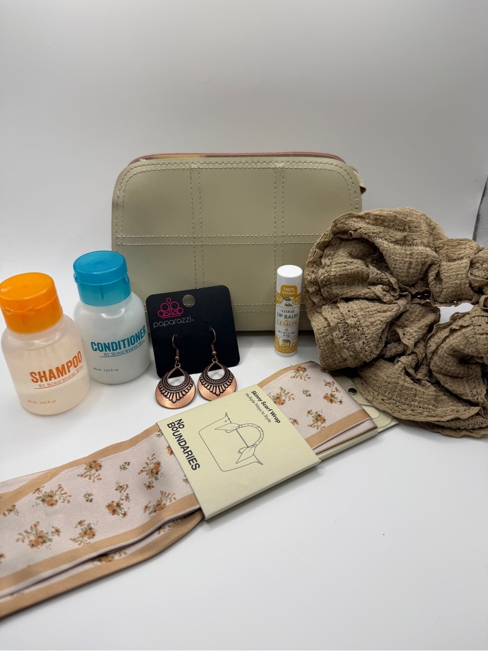 7pc Travel & Accessories Bundle - Estée Lauder Cosmetic Bag, Paparazzi, & More!